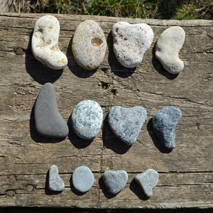 Cartas de amor com seixos marinhos, 3 conjuntos, pedras marinhas naturais, rochas marinhas raras, decoração rústica, rochas marinhas com figuras, ideia de presente para o Dia dos Namorados