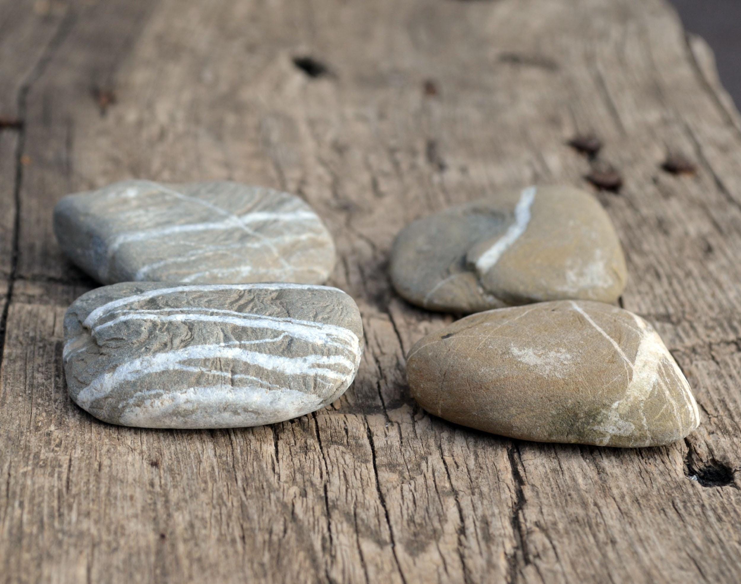 Striped Lightweight Rocks Quartz Vein Beach Rocks, Striped River Stones, Spiritual Gift, Lucky ...