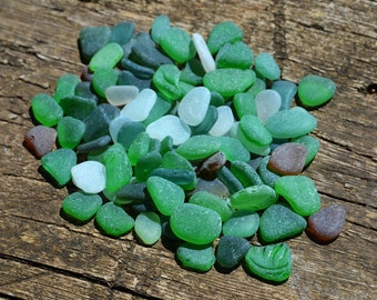 100pcs small to tiny sea glass mix, Beach found Craft supply, Undrilled sea glass for jewelry making