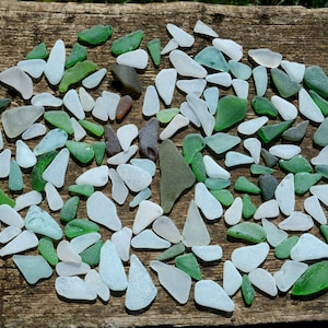 Sea Glass Pieces: Triangle, Tooth, Sail-Shaped - Jewelry Supply