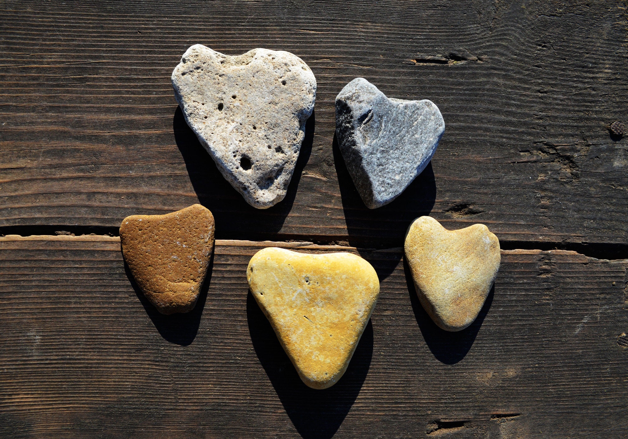 Natural Heart Shaped Stones for Craft or Decor Pebble Art Etsy