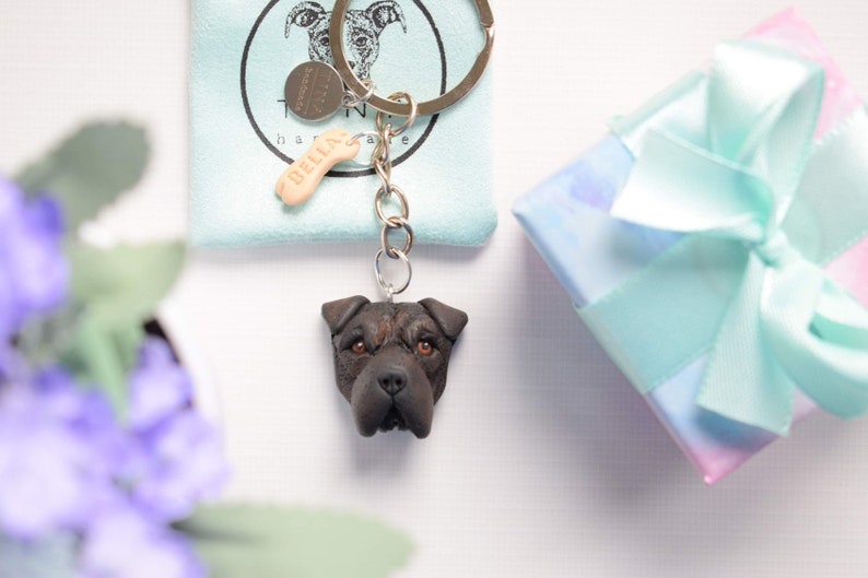 Customized keychain with YOUR pet image 5