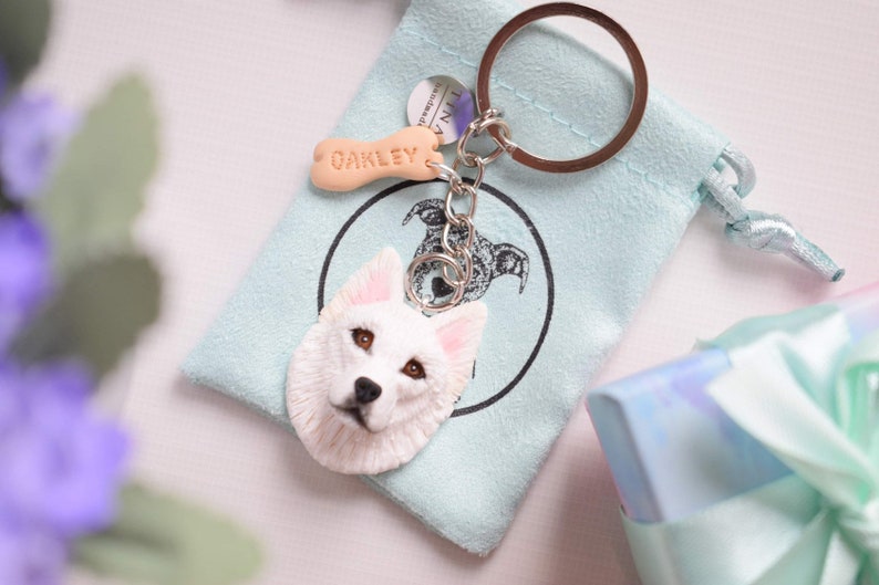 Customized keychain with YOUR pet image 3