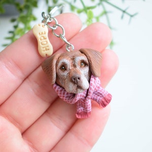 Customized keychain with YOUR pet image 10