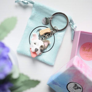 Customized keychain with YOUR pet image 2