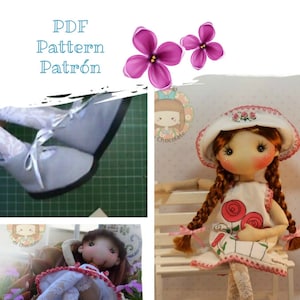 Pepita Doll Pattern 2.0 45 cm. Pattern Pepita doll 17'' image 1