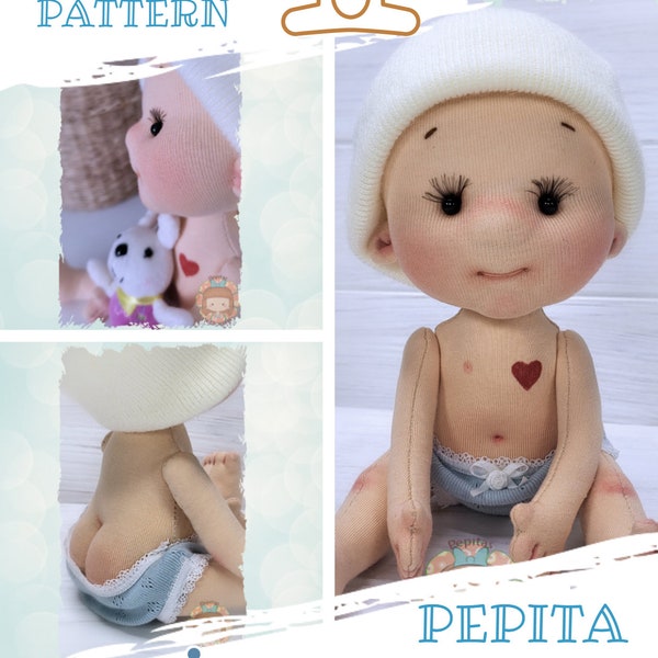 Pepita Baby-Muster 27 cm / Pepita Baby-Muster 10,6''