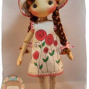 Pepita Doll Pattern 2.0 45 cm. Pattern Pepita doll 17'' image 7