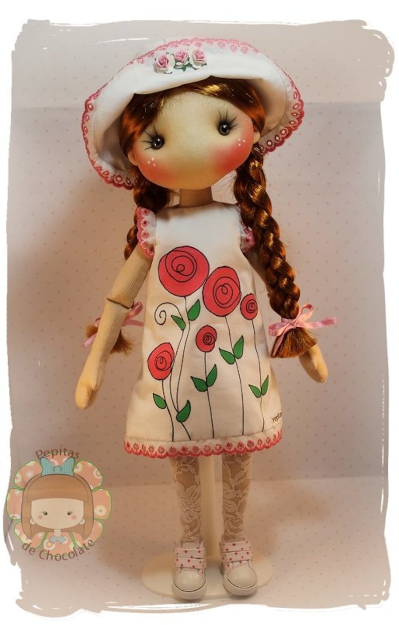 Pepita Doll Pattern 2.0 45 cm. Pattern Pepita doll 17'' image 7