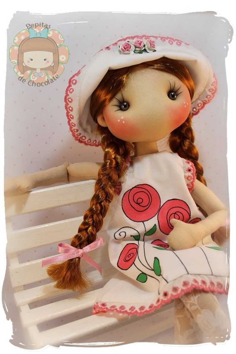 Pepita Doll Pattern 2.0 45 cm. Pattern Pepita doll 17'' image 2