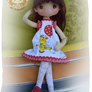 Pepita Doll Pattern 2.0 45 cm. Pattern Pepita doll 17'' image 5