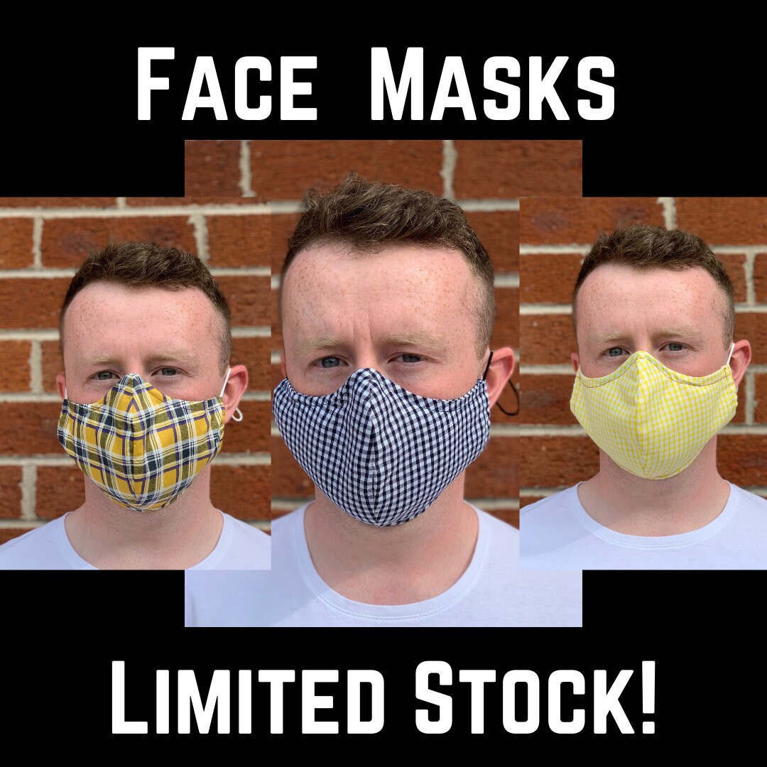 Face Masks With Nose Wire and Adjustable Straps. Lightweight Etsy UK