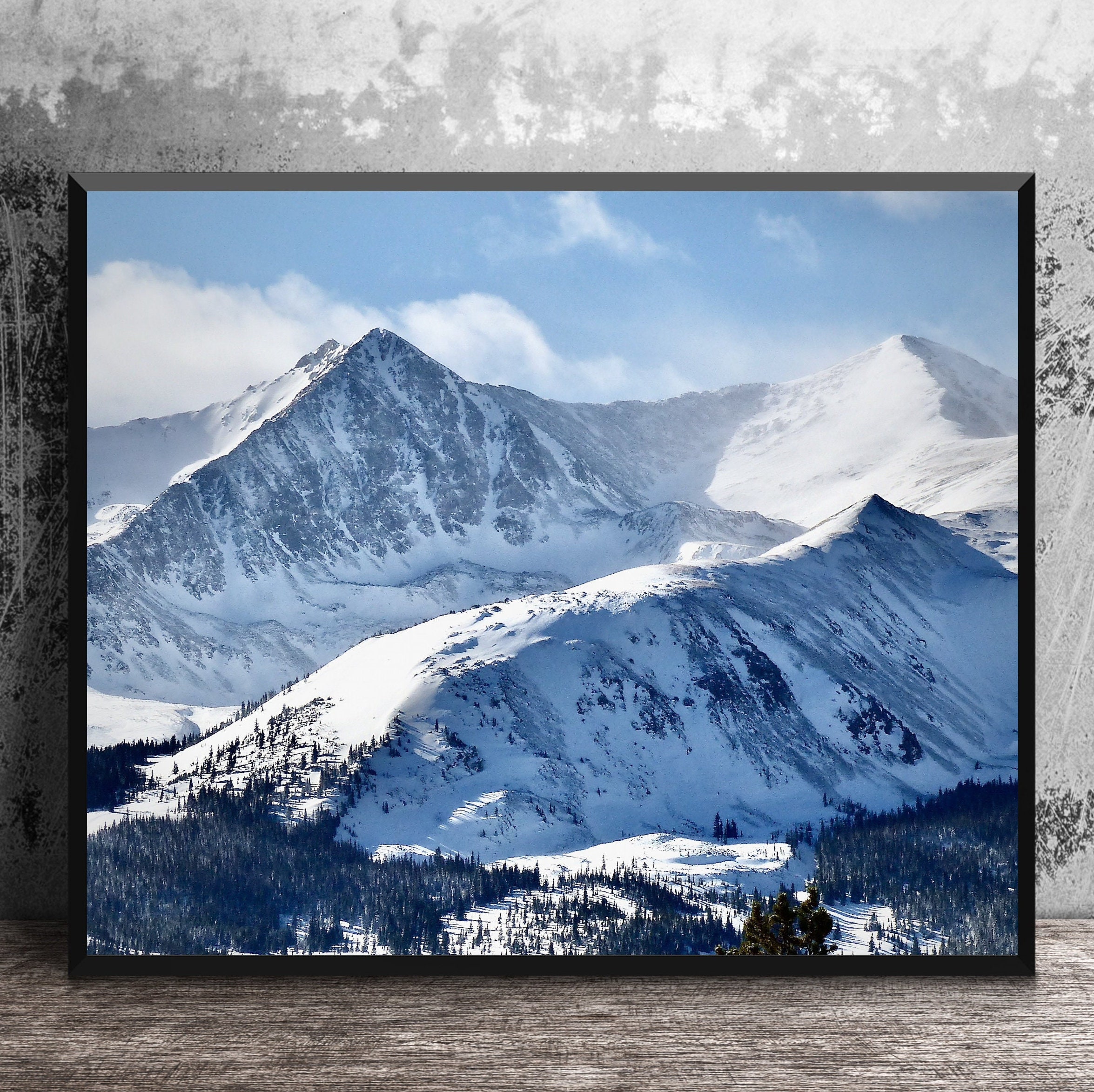 Colorado Rocky Mountain Winter Landscape, Mountain Decor