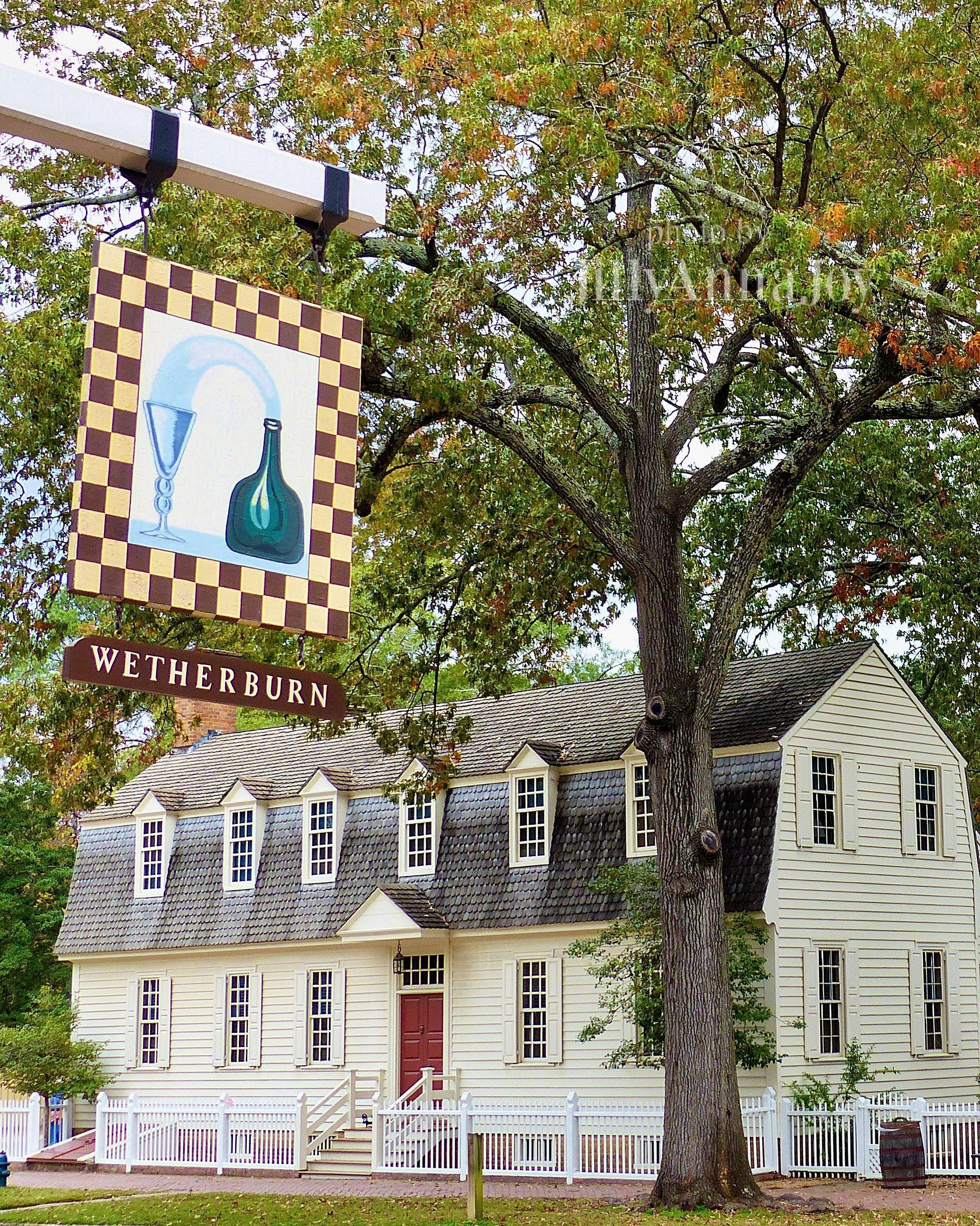 Colonial Williamsburg Art Print, Wetherburn Tavern Sign, Colonial Decor ...