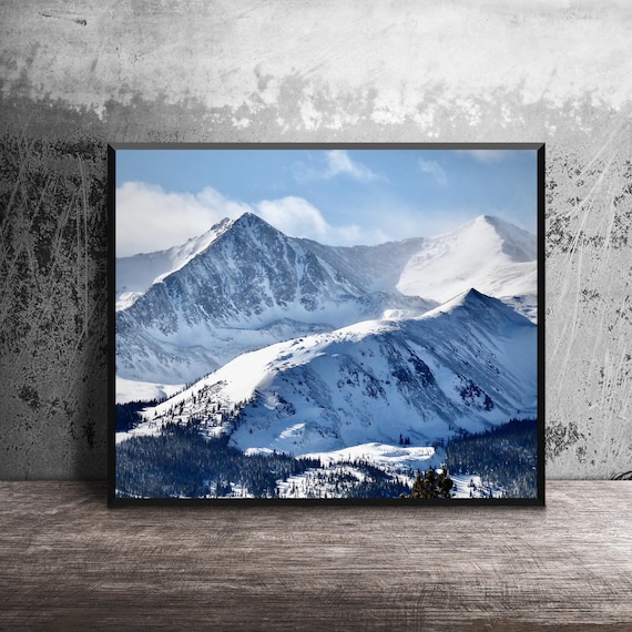 Colorado Rocky Mountain Winter Landscape, Mountain Decor