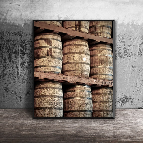 Distillery Barrels Photography Print, Bourbon Barrel Graffiti, Home Bar  Wall Art, Masculine Man Cave Decor, Bourbon Canvas Art, Whiskey Gift - Etsy  Canada