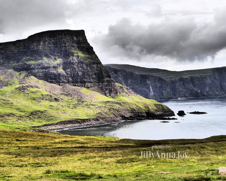 Dramatic Landscape, Scotland Photo, Neist Point, Isle of Skye Photo, Nature Photography, Photo Print, Scottish Scenery, Sky and Cliffs bild 3