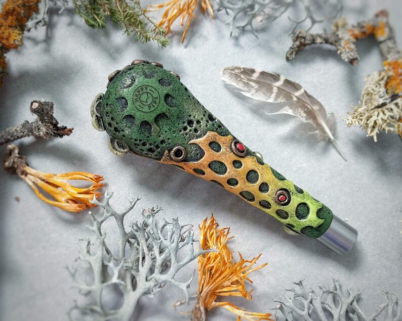 Smoking pipe Hand pipe Smoking bowl Bowls for smoking Herb pipe Forest pipe Glass pipe style Spoon pipe DimitrMaystor Mushrooms Pipe