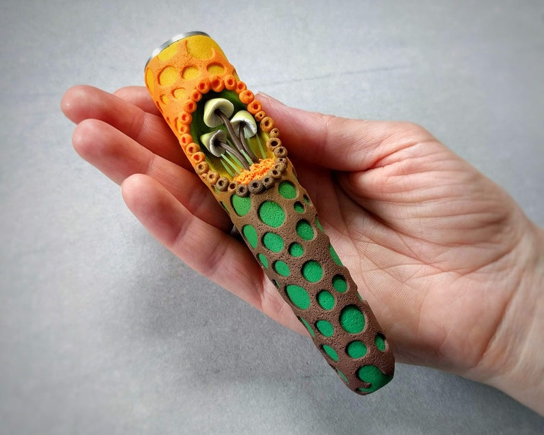 Smoking chillum Mushroom Smoking bowl Bowls for smoking Herb Etsy