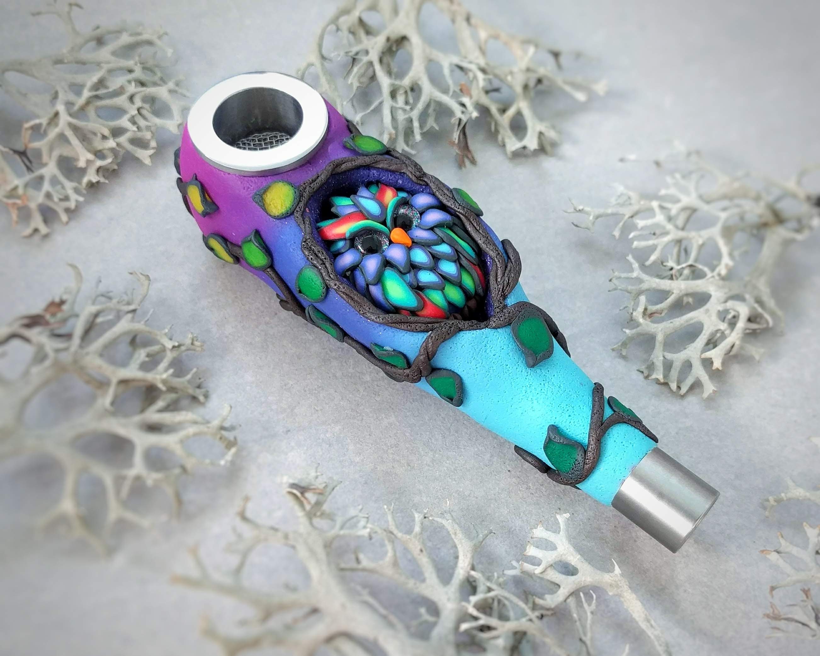 Details about   Owl glass pipe handmade tobacco glass pipe By Bluejay Glass 