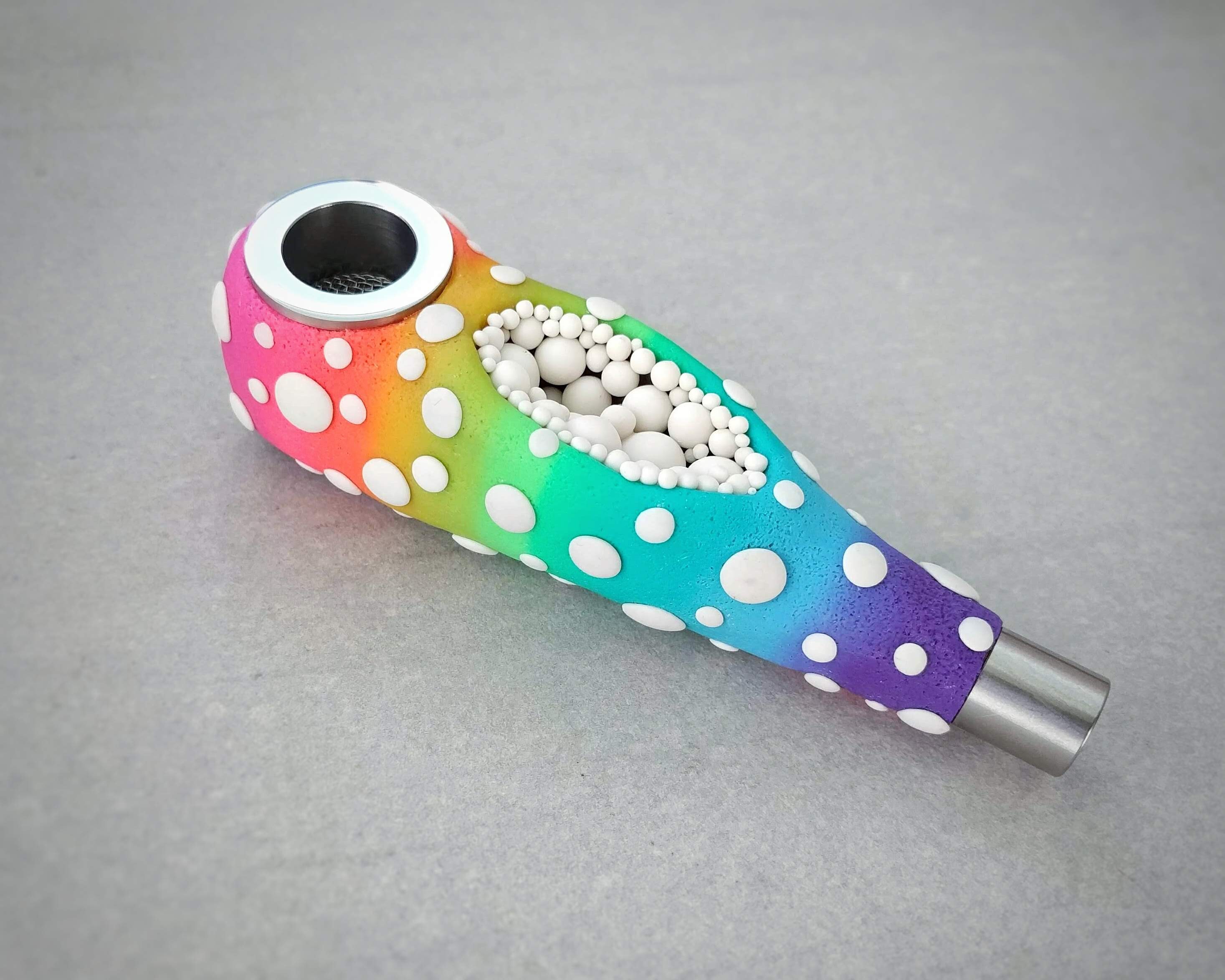 Rainbow Smoking Pipe Hand Pipe Smoking Bowl Bowls For Smoking Etsy
