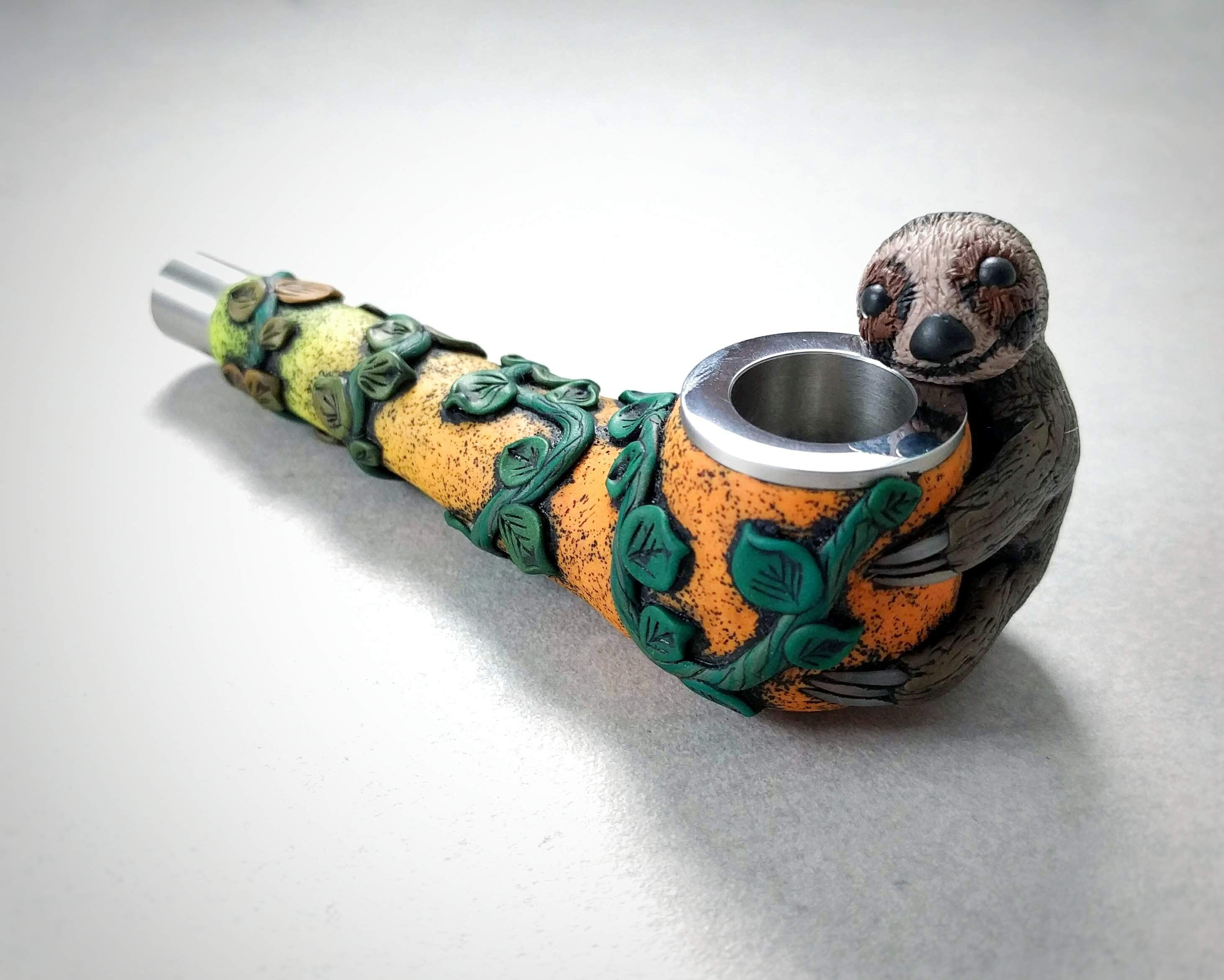 Sloth Smoking pipe Smoking bowl Hand pipe Herb pipe Smoking device