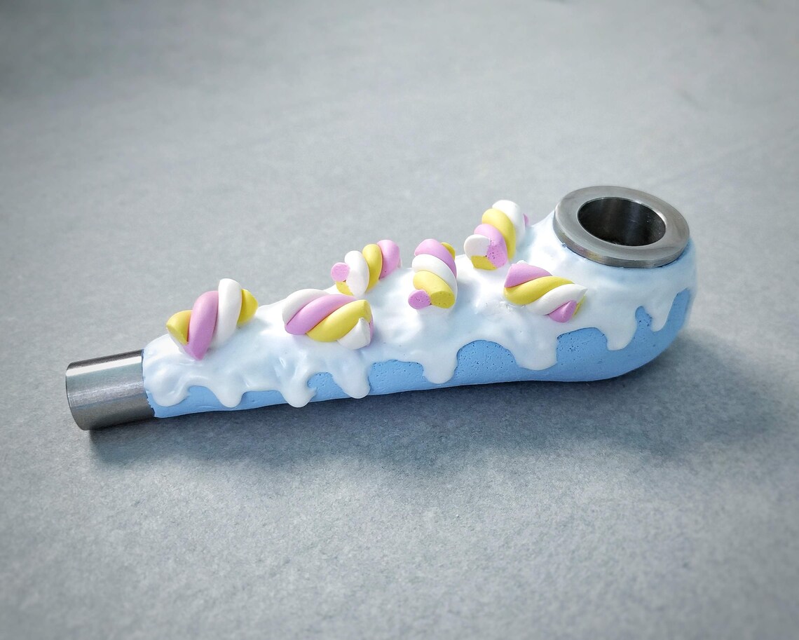 Marshmallow Smoking Pipe Smoking Bowl Hand Pipe Herb Pipe Etsy UK