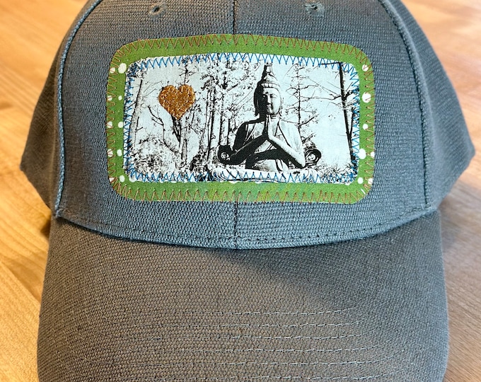 Buddha Gray Hemp Baseball Hat