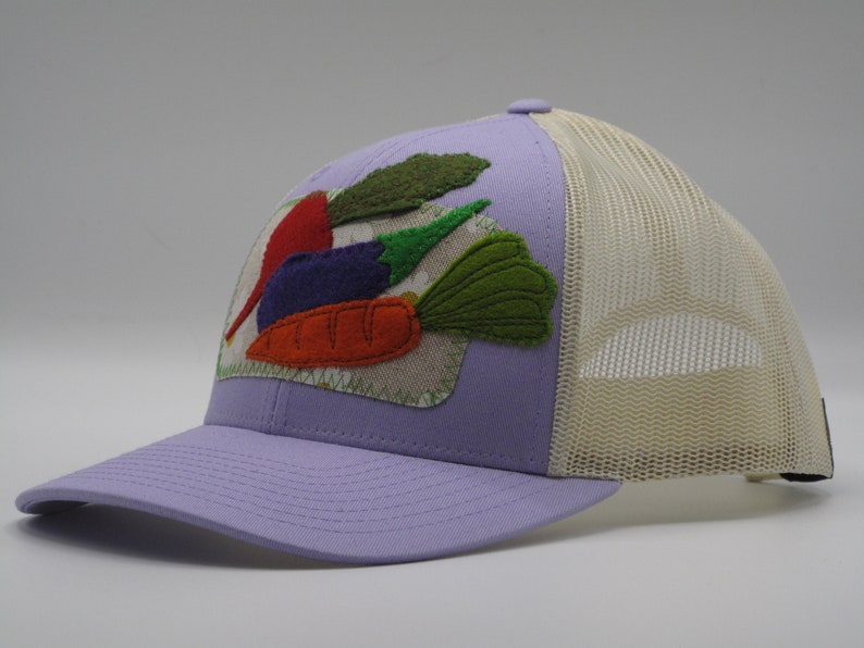 Lavender Veggies Baseball Hat Trucker Hat