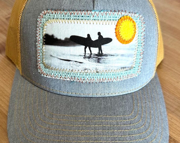 Surfs Up Golden Yellow Baseball Hat / Trucker Hat