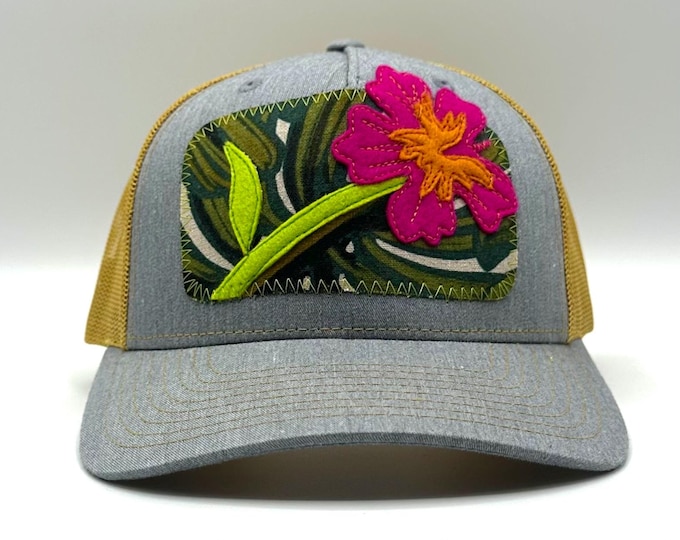 Tropical Flower Baseball Hat / Trucker Hat