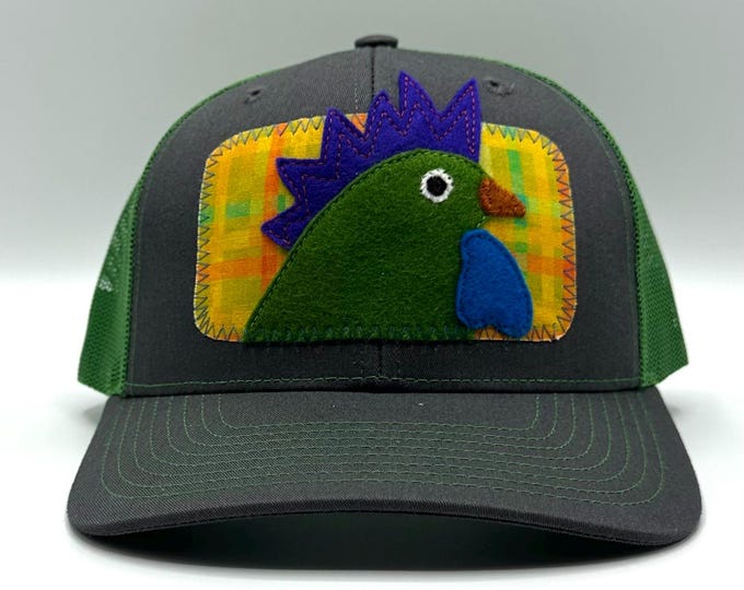 Big Chicken Green Baseball Hat / Trucker Hat