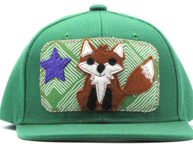 Little Fox Green Toddler Trucker Hat