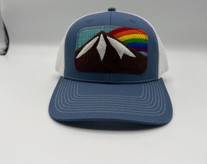 Rainbow Mountain Blue Baseball Hat / Trucker Hat