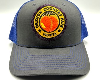 Oregon Country Fair Blue Baseball Hat / Trucker Hat