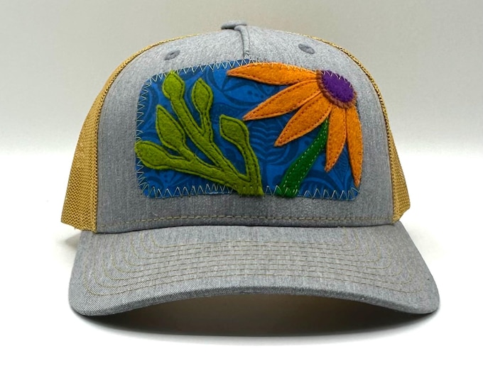 Yellow Flower Baseball Hat / Trucker Hat