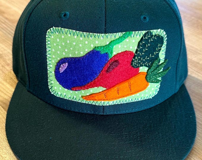 Veggie Green Flat Bill Trucker Hat