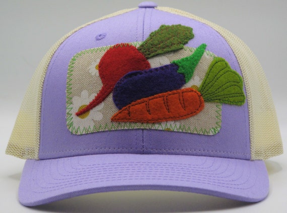 Lavender Veggies Baseball Hat Trucker Hat
