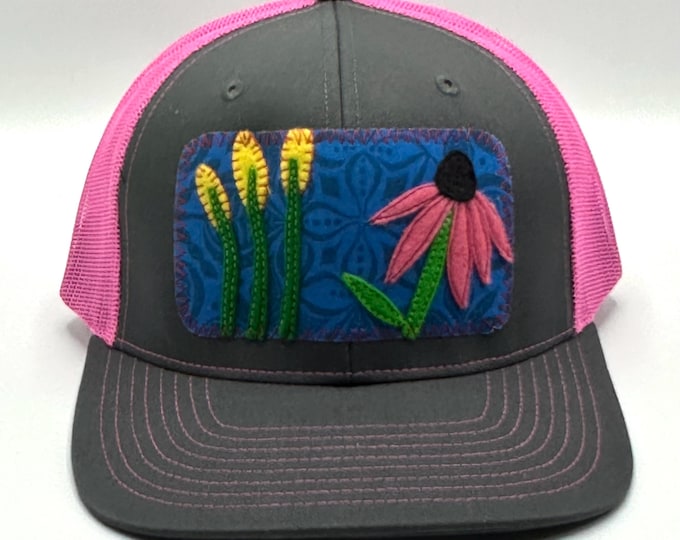 Pink Coneflower Baseball Hat / Trucker Hat