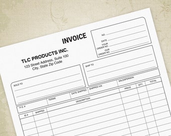 Invoice Printable Form, Digital Download, Professional Bill of Sale Statement for Business Chart, Custom Editable Location, inv001