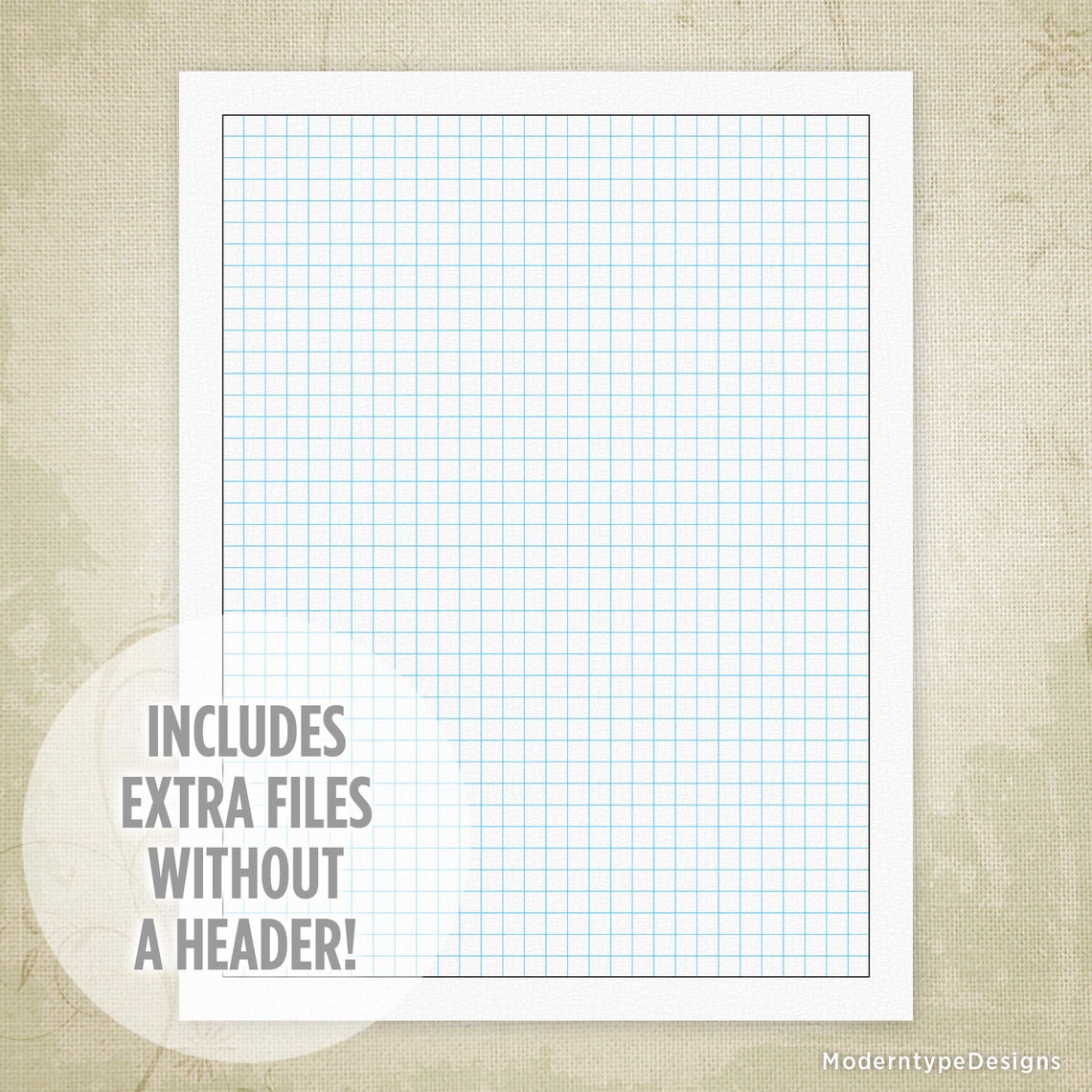 Graph Paper Printable Sheet, Drawing Sheet, Sketch Pad, Grid Paper