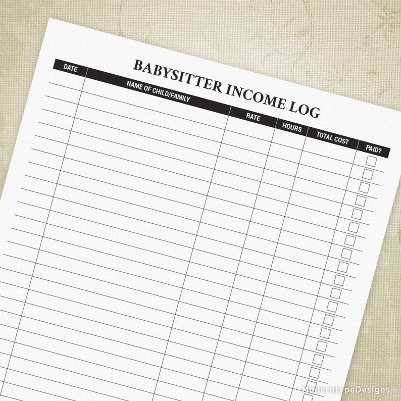 child support payment logsheet child support payment logsheet