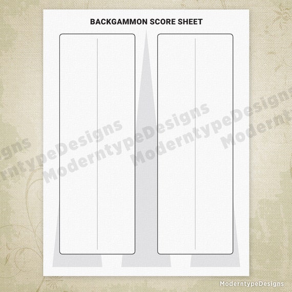 Card Game Scoring Sheets Printable Digital Download Pinochle Etsy