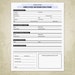 Employee Information Printable Form, New Hire Sheet, Digital File ...