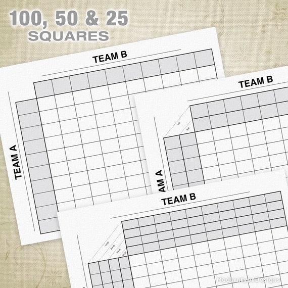 Editable Super Bowl Squares Template from i.etsystatic.com