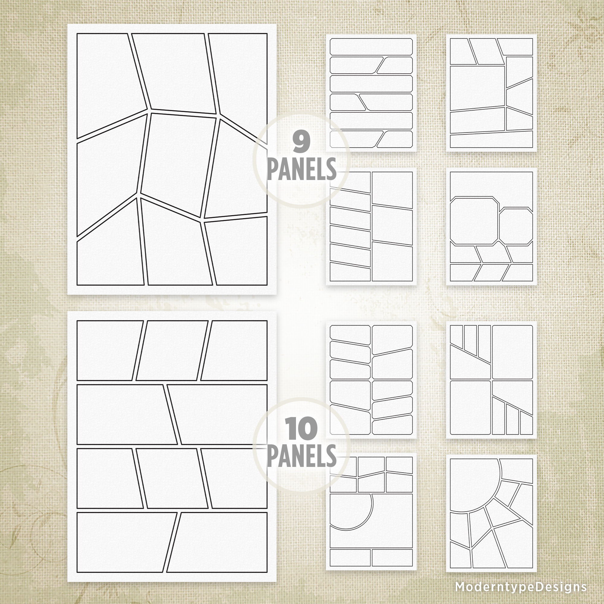 Complex Comic Book Panels: 50 Printable Pages (digital Download) - Etsy