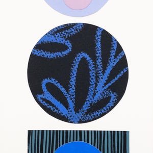 Fortune Teller | Original Art Collage of Hand-Painted Florals and Shapes