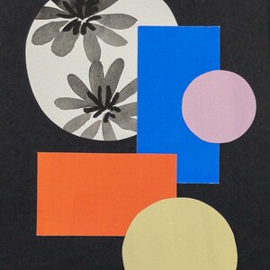 Primary Play | Original Art Collage of Hand-Painted Florals and Shapes
