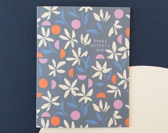 Carte de voeux florale pour la fête des mères