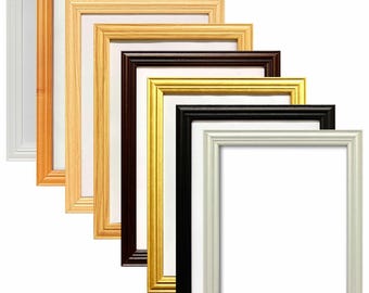 Black Oak Picture Frame Photo Frame Wood Effect Various Sizes Square 8 Colours
